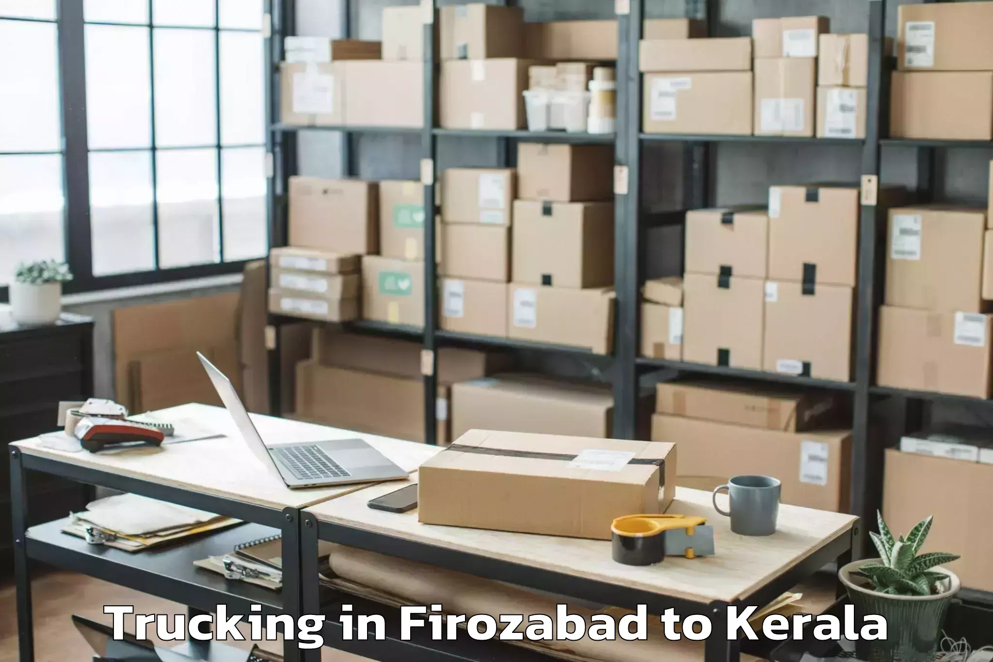 Book Firozabad to Centre Square Mall Kochi Trucking Online